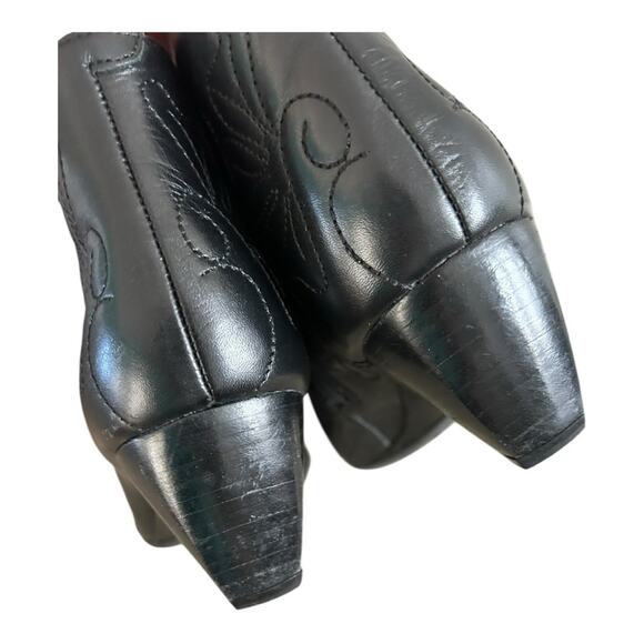 PIKOLINOS Black Ankle Boots with Floral Stitching - Picture 7 of 7